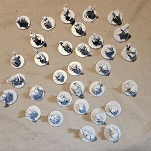 Resin 3D Printed Mini's Dwarves W/ Weapons For Tabletop Gaming Approximately 31